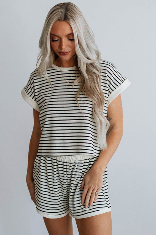 Lola Stripe Tee and Shorts Set | Dress In Beauty
