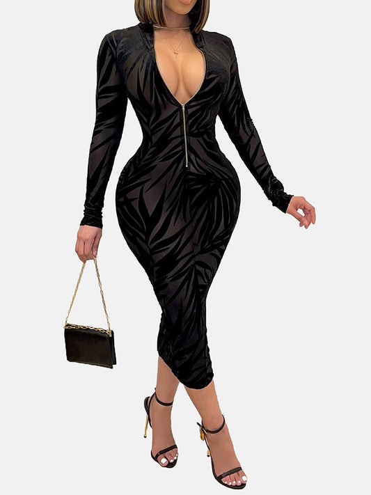 women's deep v neck velvet bodycon dress bodycon dresses