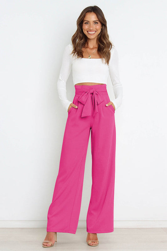 All-Matching Belted Wide-Leg Trouser | Dress In Beauty