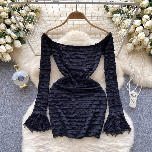 women's black long sleeves bodycon dress bodycon dresses