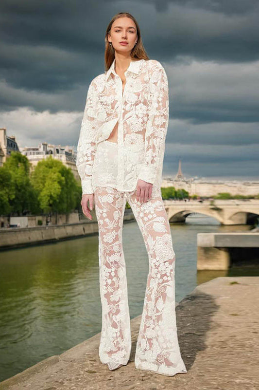 Lace Top & Pants Set | Dress In Beauty