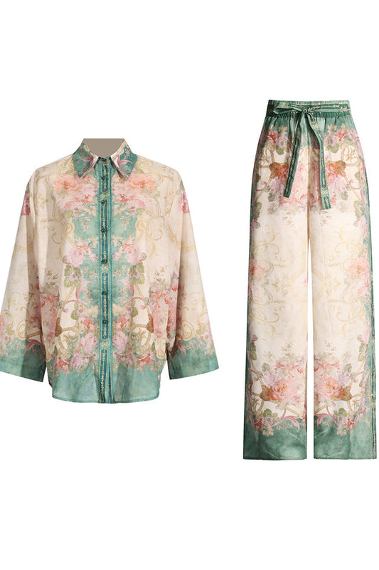 Analissa Shirt & Trousers Matching Set | Dress In Beauty