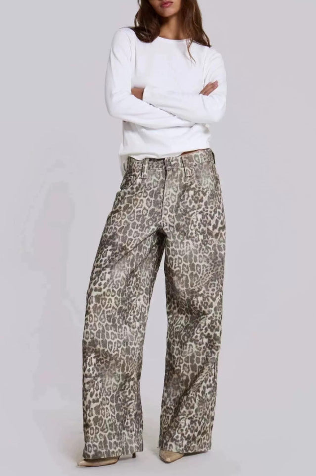 Leopard Fade Colossus Jeans | Dress In Beauty