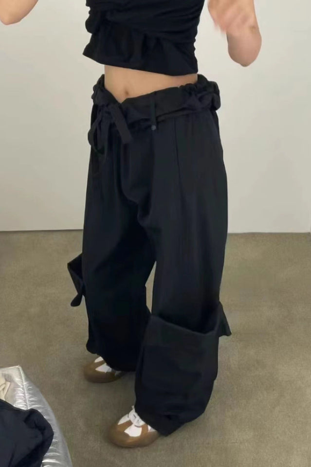 OPEN YY Rolled Waist Cargo Pants | Dress In Beauty