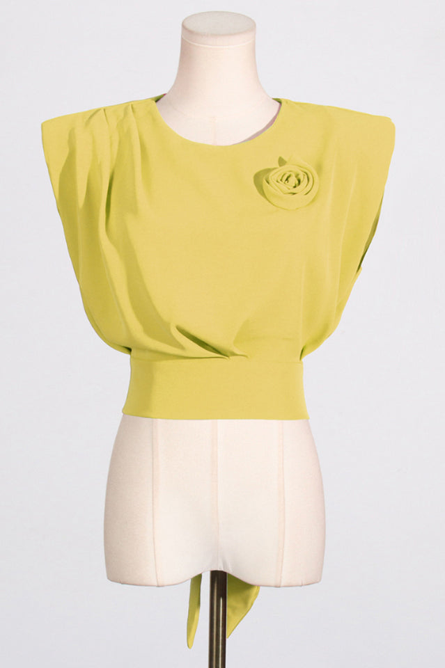 Sleeveless Bow Top & Pants Set | Dress In Beauty