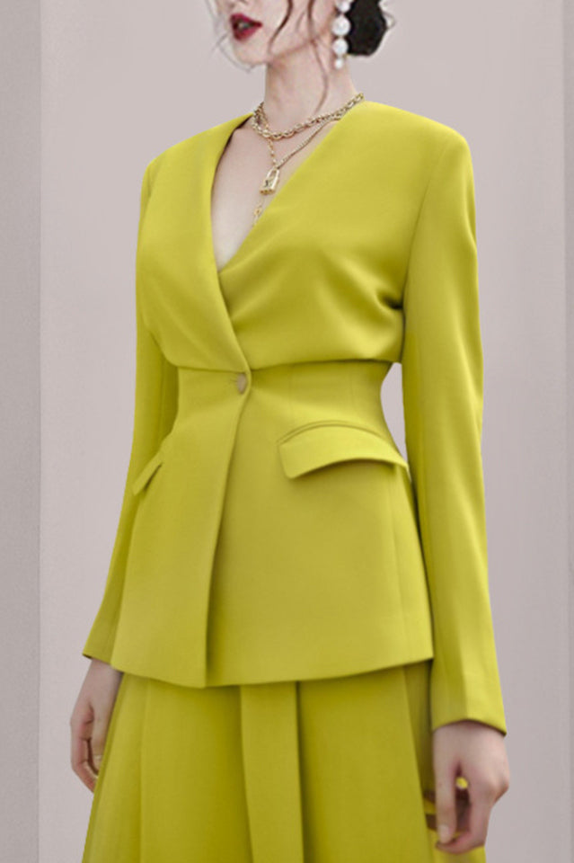 Hazel Neon Corset Blazer Set | Dress In Beauty