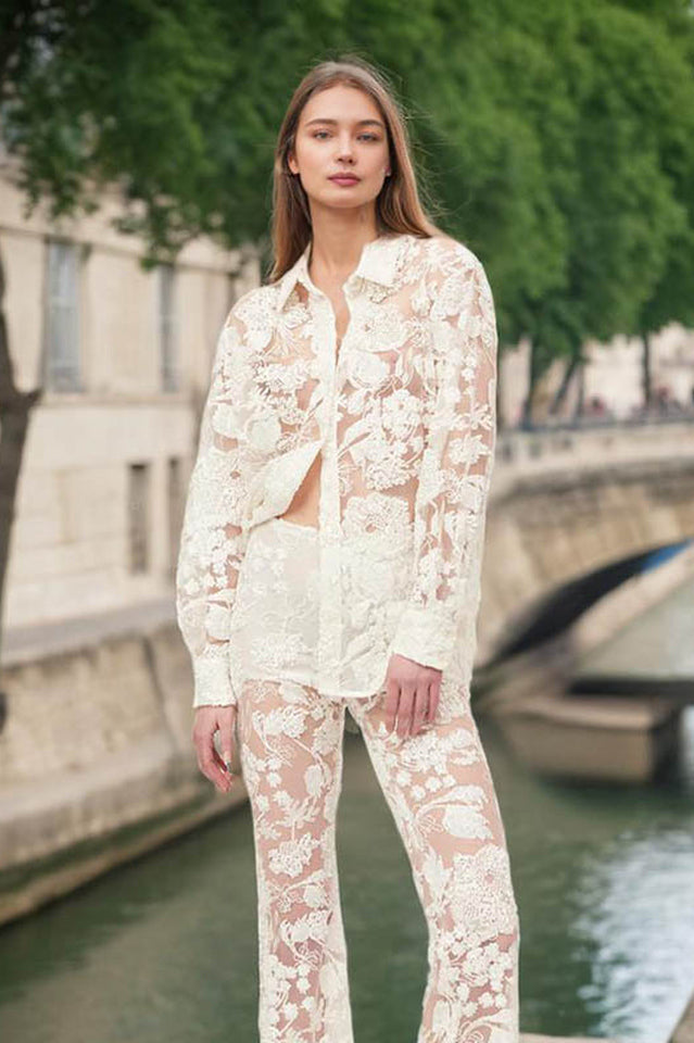 Lace Top & Pants Set | Dress In Beauty