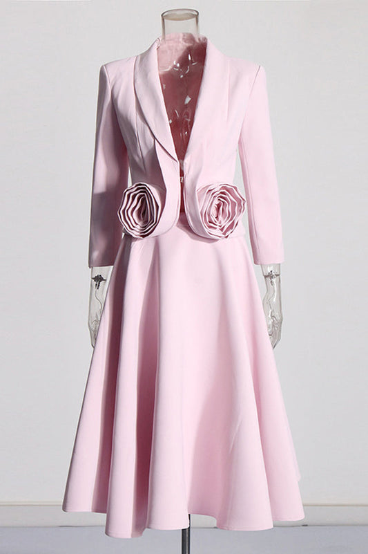 Helena Rose Blazer Midi Skirt Set | Dress In Beauty