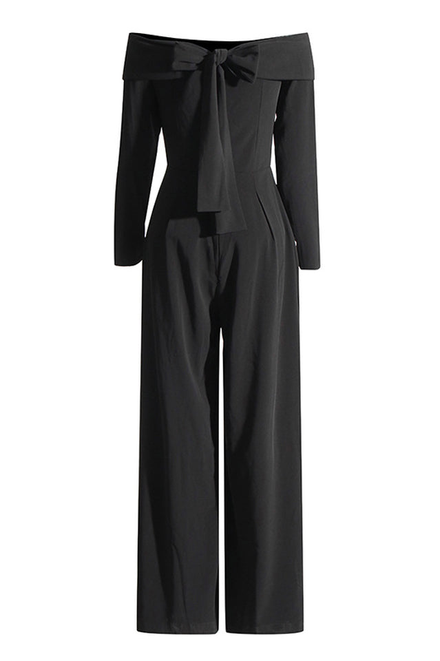 Vesper Off The Shoulder Crepe Jumpsuit | Dress In Beauty