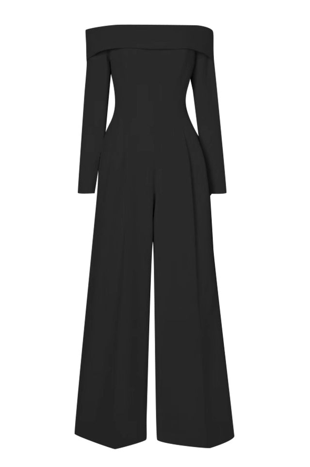 Vesper Off The Shoulder Crepe Jumpsuit | Dress In Beauty