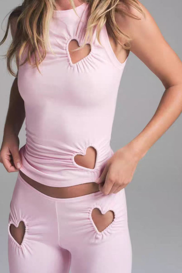 SKIMS Heart Flare Leggings Set | Dress In Beauty