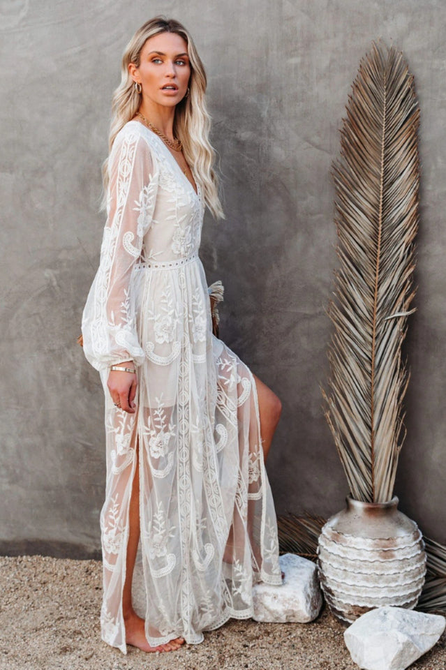 Boho Lace Maxi Dress | Dress In Beauty