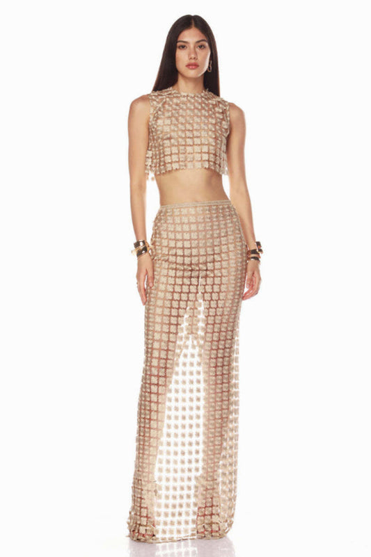 Saia Champagne Crochet Set | Dress In Beauty