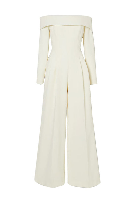 Vesper Off The Shoulder Crepe Jumpsuit | Dress In Beauty