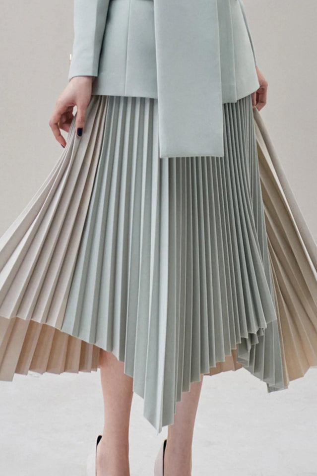 Blaire Gray Ruched Blazer Set | Dress In Beauty