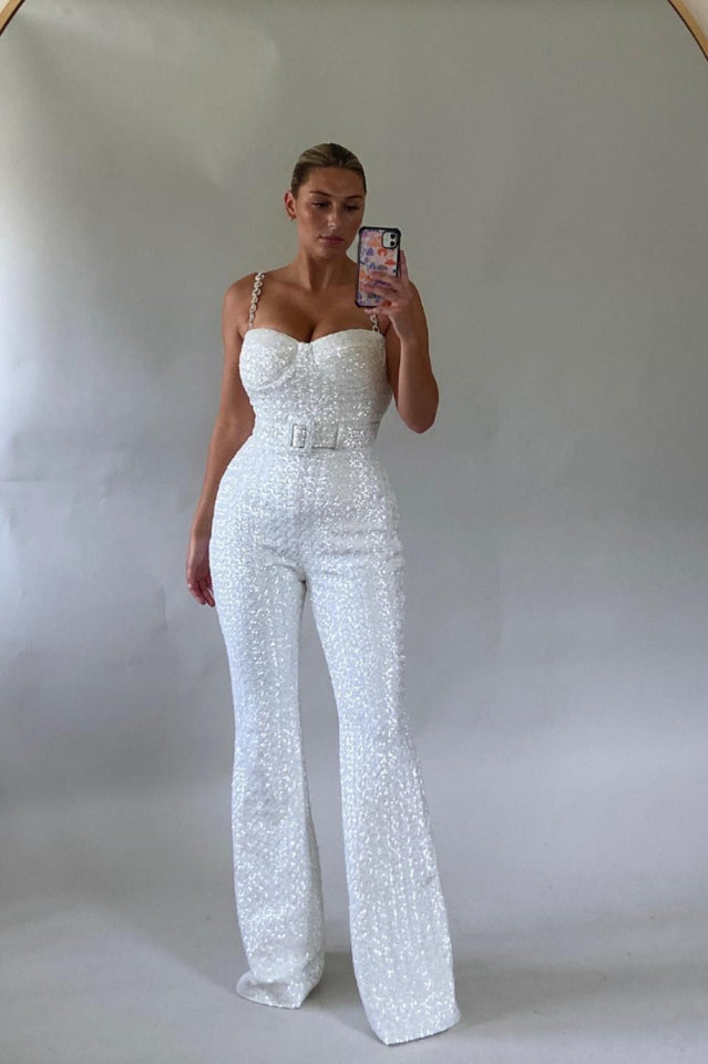 Lucinda Gold Jumpsuit | Dress In Beauty