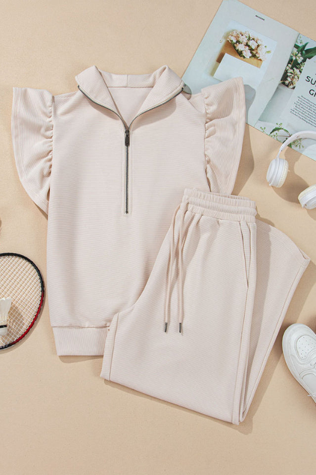 Textured Ruffle Set | Dress In Beauty