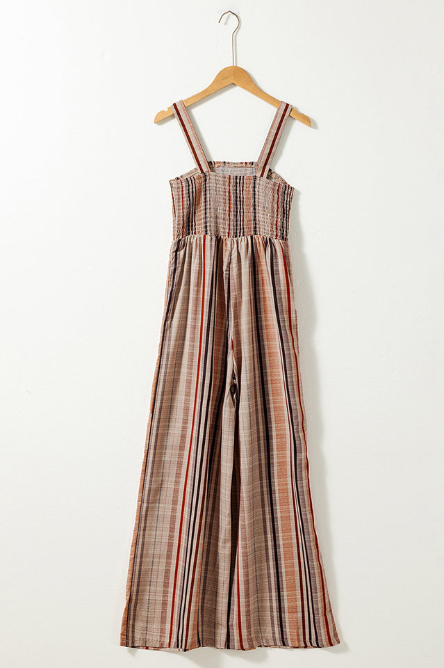 Striped Jumpsuit with Pockets | Dress In Beauty