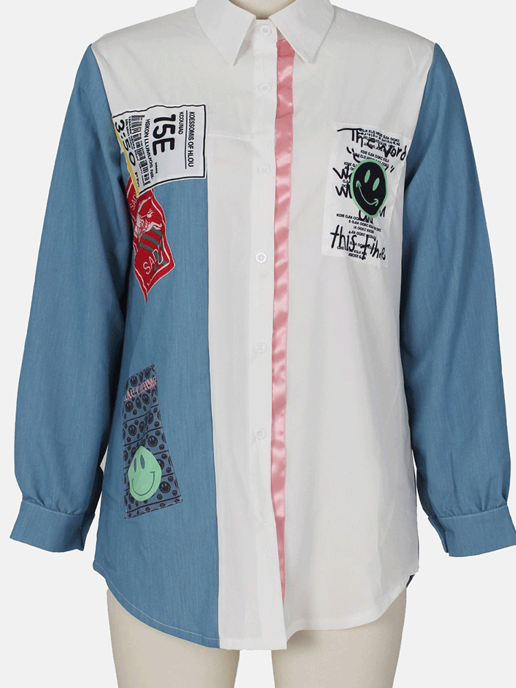 Women's nan Mini Dresses Blue White L