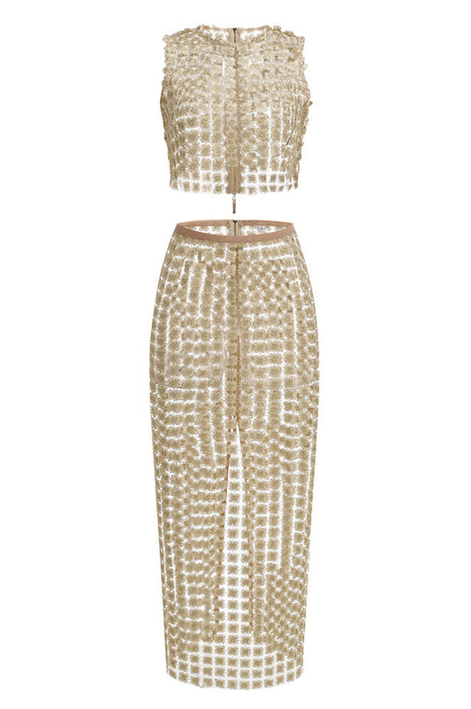 Saia Champagne Crochet Set | Dress In Beauty