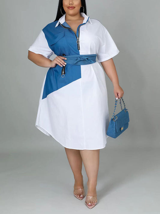 Women's nan Mini Dresses White 2XL