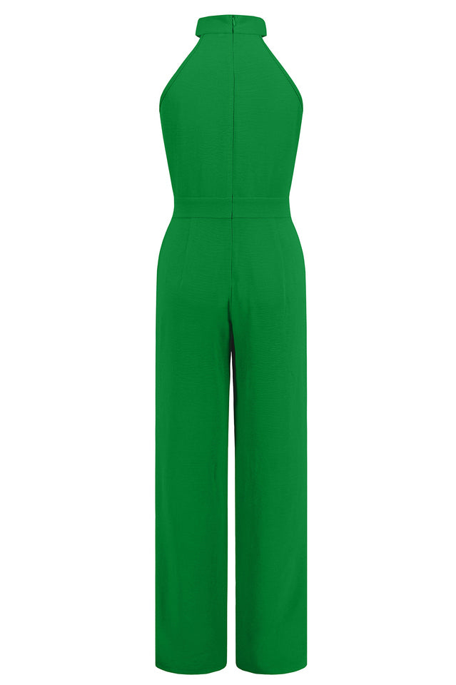 Sleek Bowknot Halter Neck Jumpsuit | Dress In Beauty