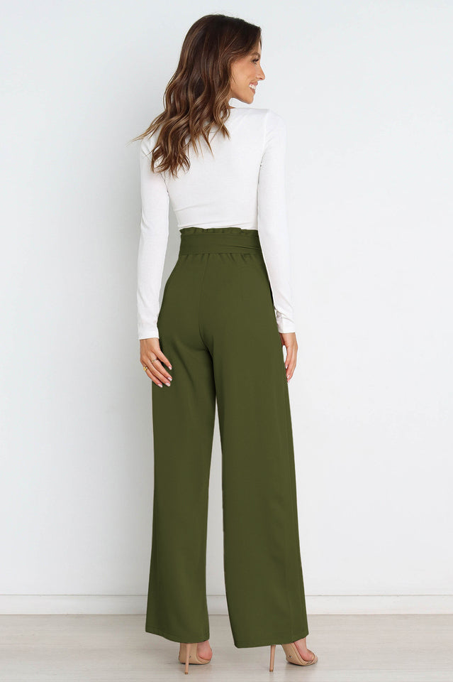 All-Matching Belted Wide-Leg Trouser | Dress In Beauty