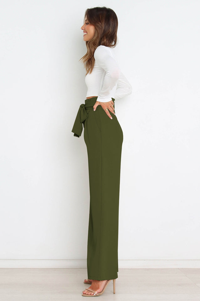All-Matching Belted Wide-Leg Trouser | Dress In Beauty