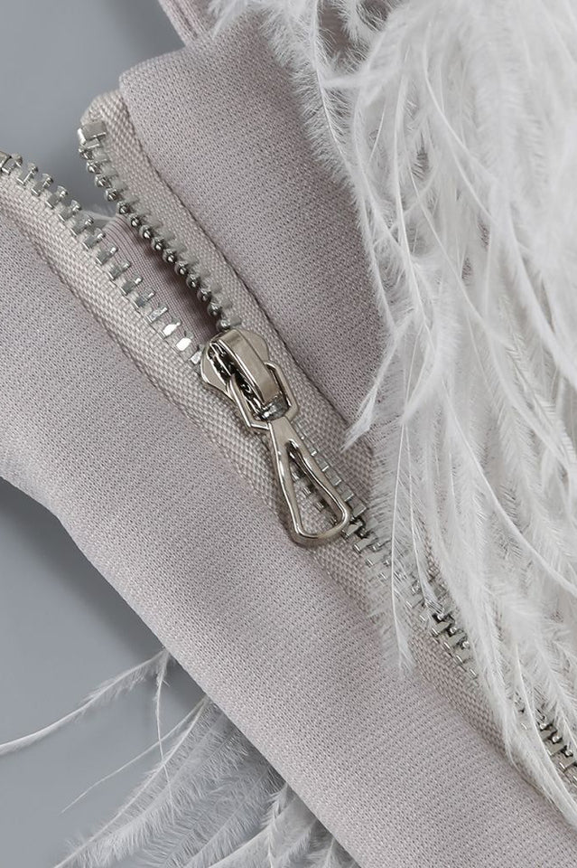 Aleyna Feather Top + Sequin Skirt Set | Dress In Beauty