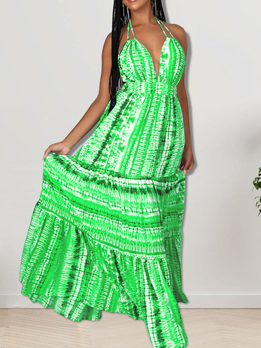 Women's Halter Casual Maxi Dress Dress