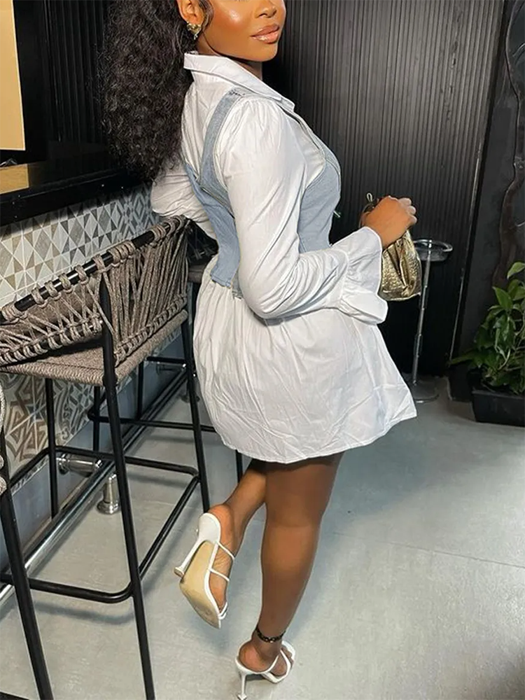 Women's nan Mini Dresses White