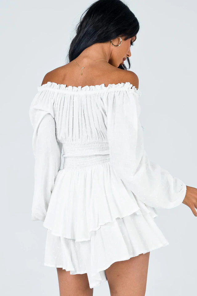 Tiered Swing Skater Romper | Dress In Beauty