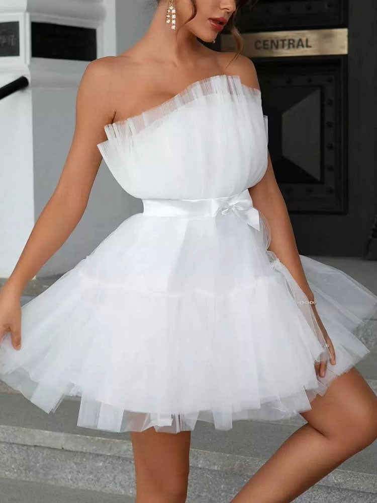 Women's nan Mini Dresses White
