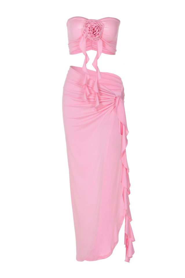 Arrietty Flower Draped Skirt Set | Dress In Beauty