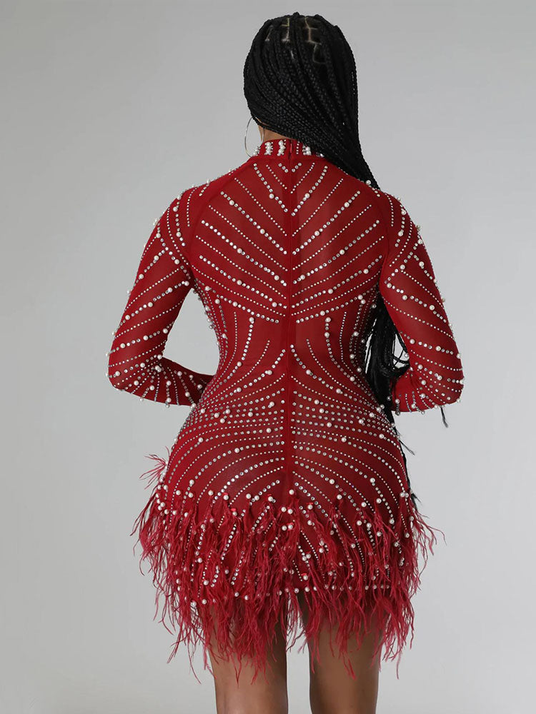 Women's nan Mini Dresses Pink