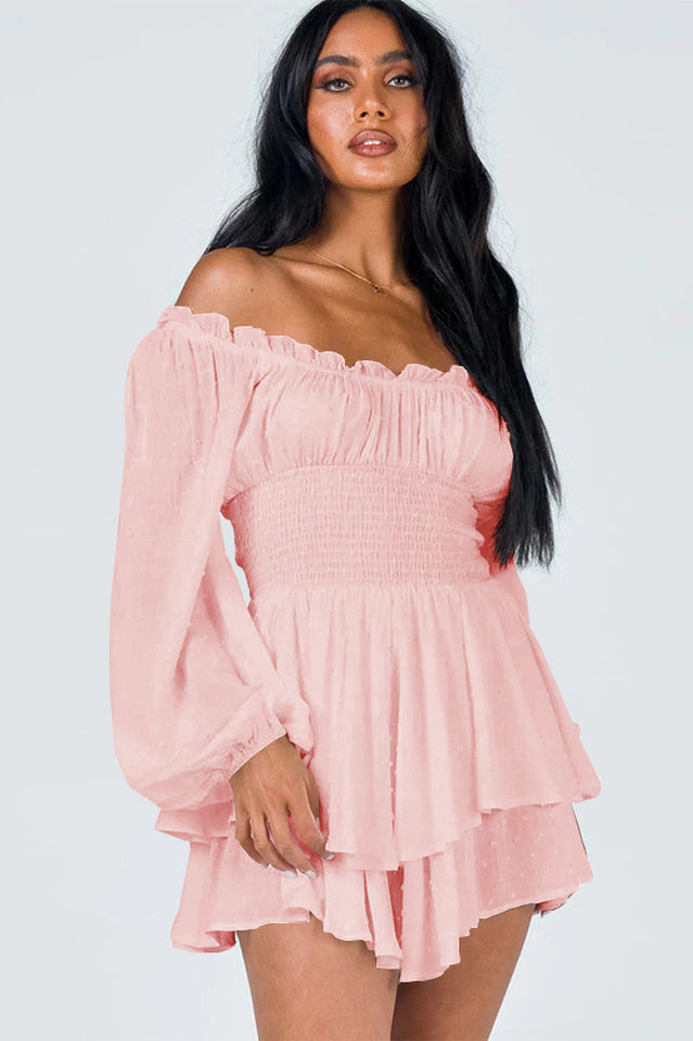 Tiered Swing Skater Romper | Dress In Beauty