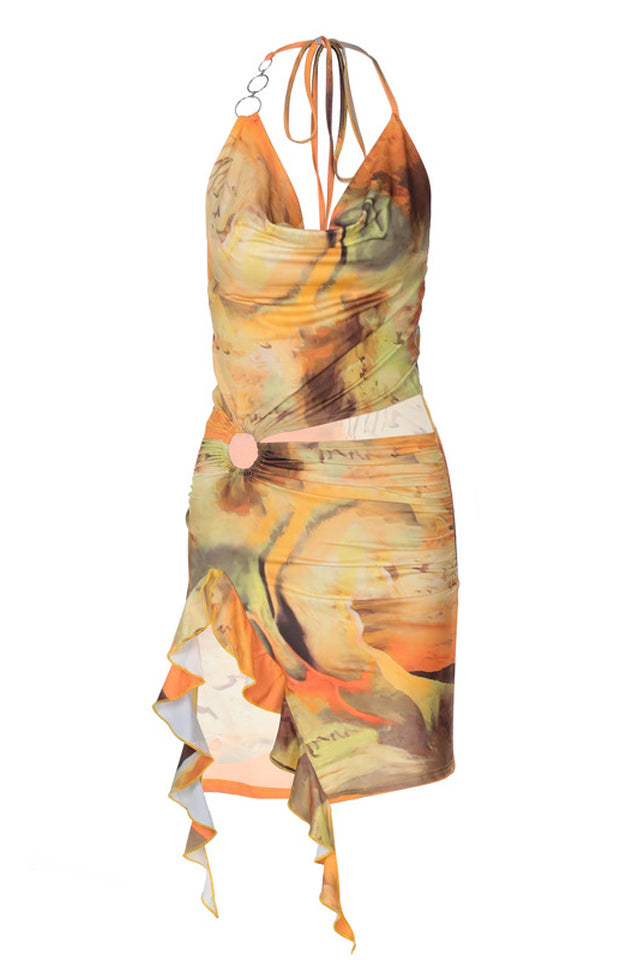 Sunset Halter Wrap Dress | Dress In Beauty