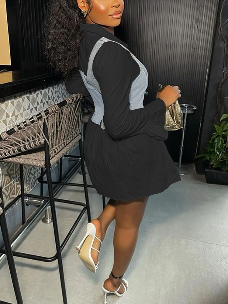 Women's nan Mini Dresses White XL