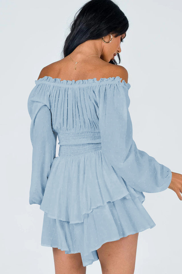 Tiered Swing Skater Romper | Dress In Beauty