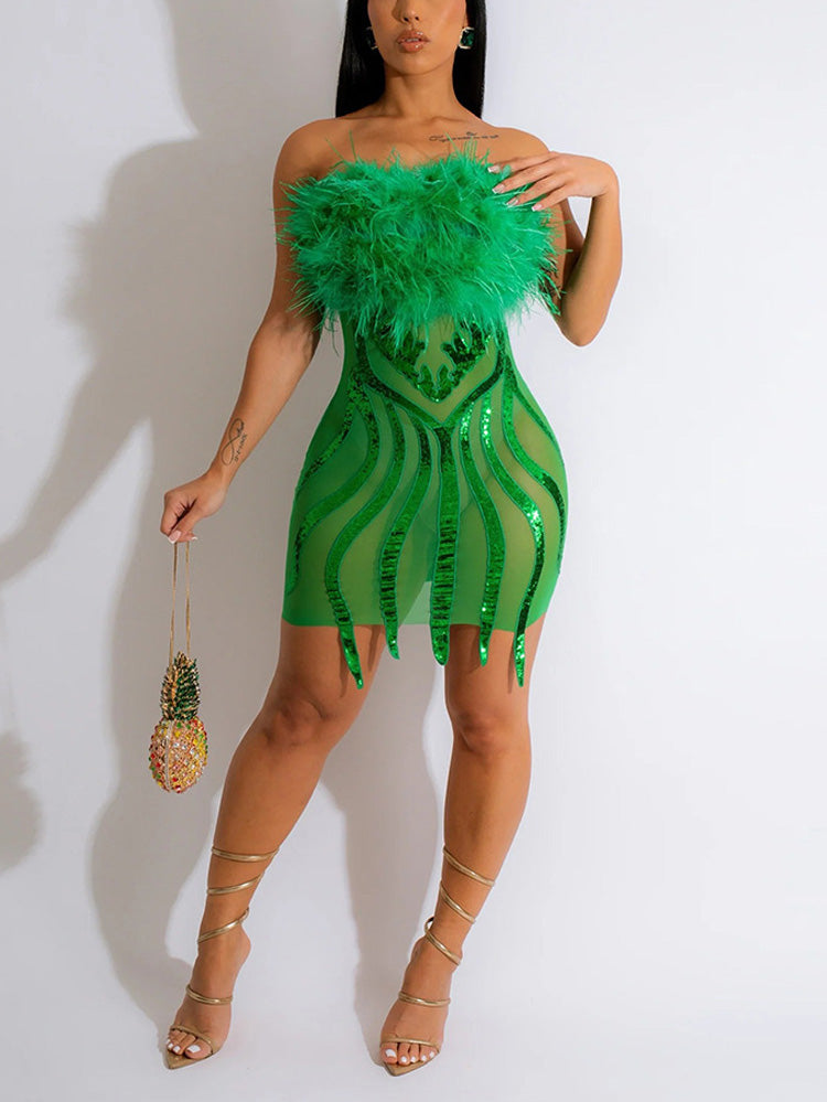 Women's nan Mini Dresses Orange