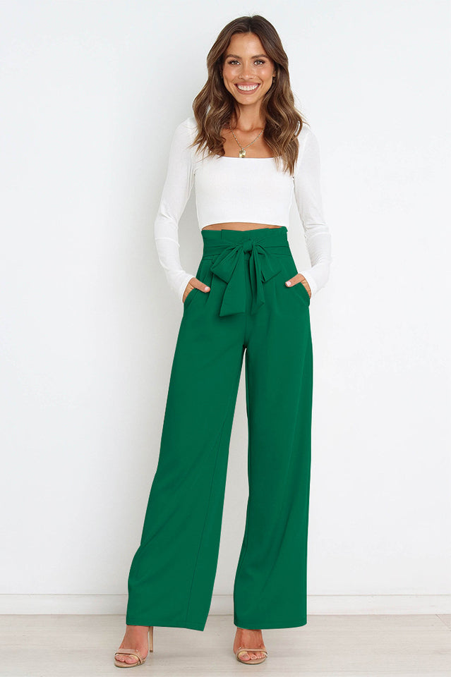 All-Matching Belted Wide-Leg Trouser | Dress In Beauty