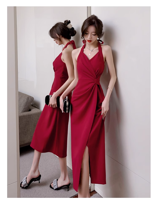 women's burgundy halter bodycon dress bodycon dresses