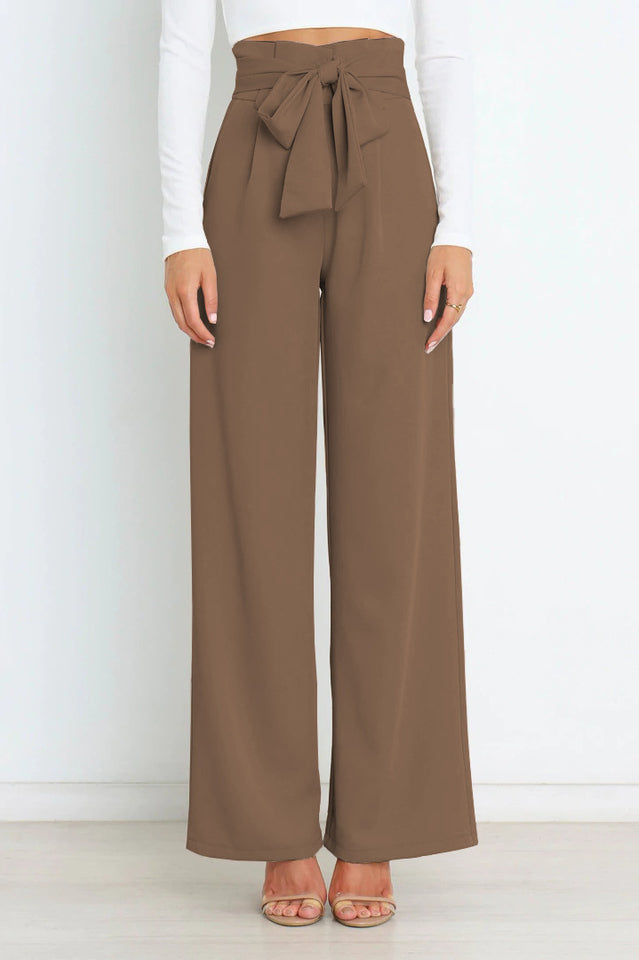All-Matching Belted Wide-Leg Trouser | Dress In Beauty