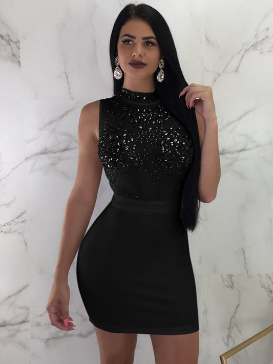 women's rhinestone mesh bodycon dress bodycon dresses