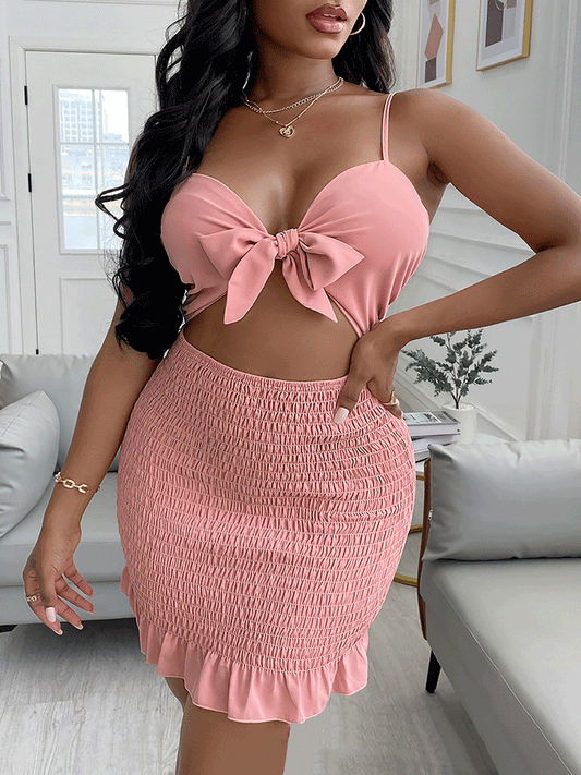 Women's nan Mini Dresses Pink