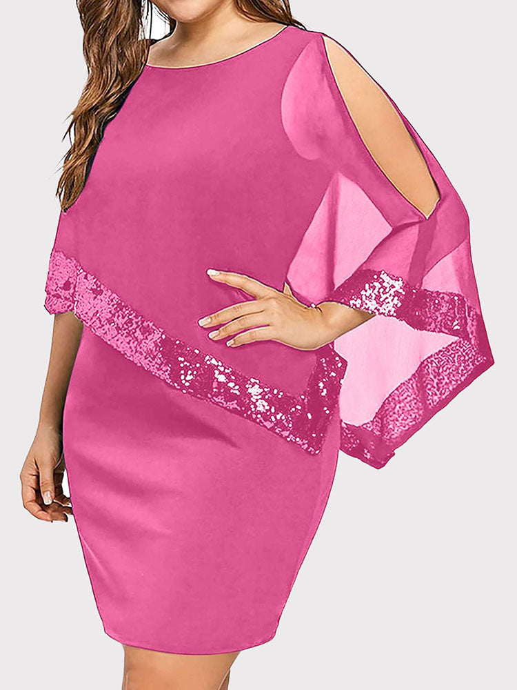 Women's nan Mini Dresses Black XL