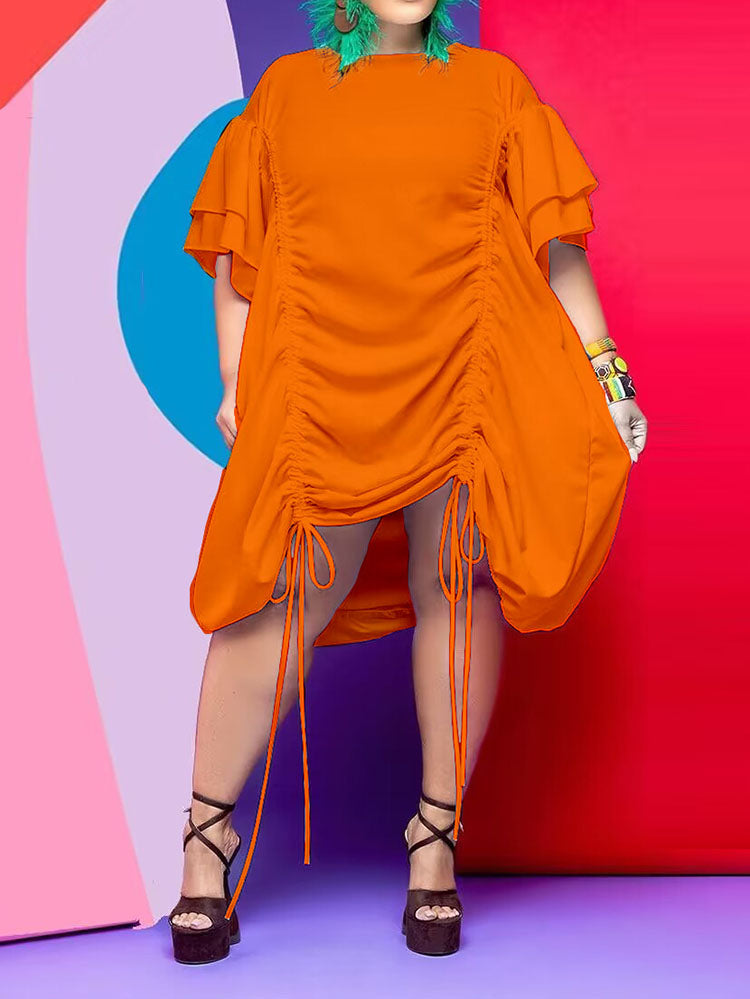 Women's nan Mini Dresses Blue XL