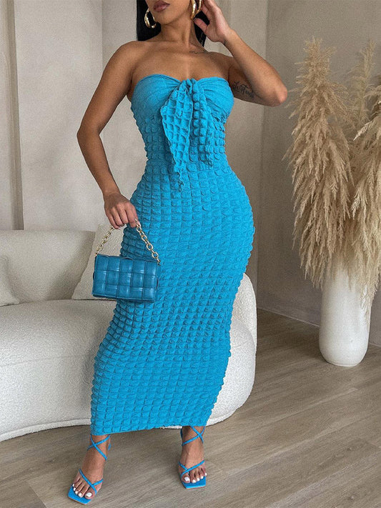 women's strapless bubble bodycon dress bodycon dresses