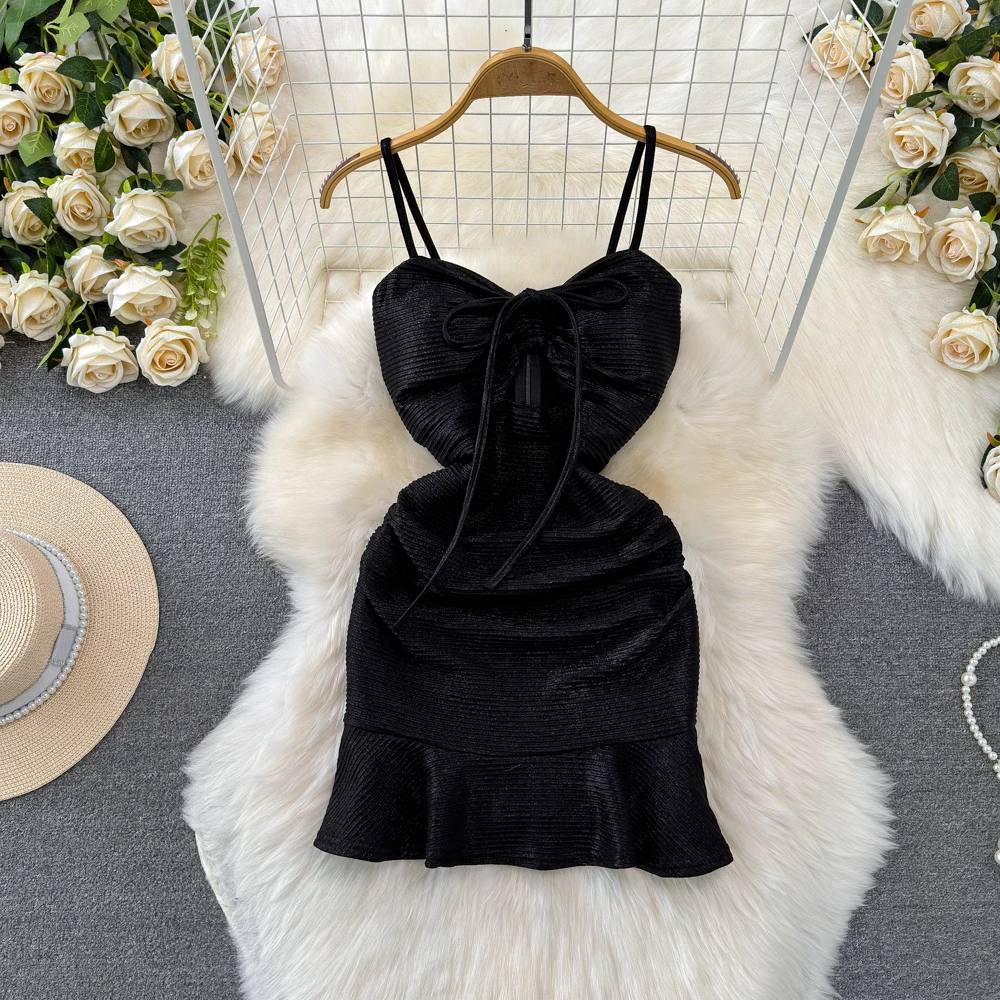 women's sling tight ruffle bodycon dress bodycon dresses