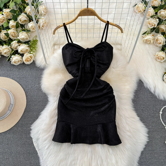 women's sling tight ruffle bodycon dress bodycon dresses